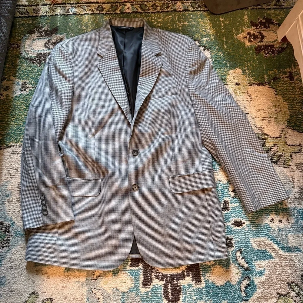 Croft & Barrow houndstooth Men's Gray Blazer